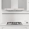 Campana New Dritta Decorativa 90 cm - Acero