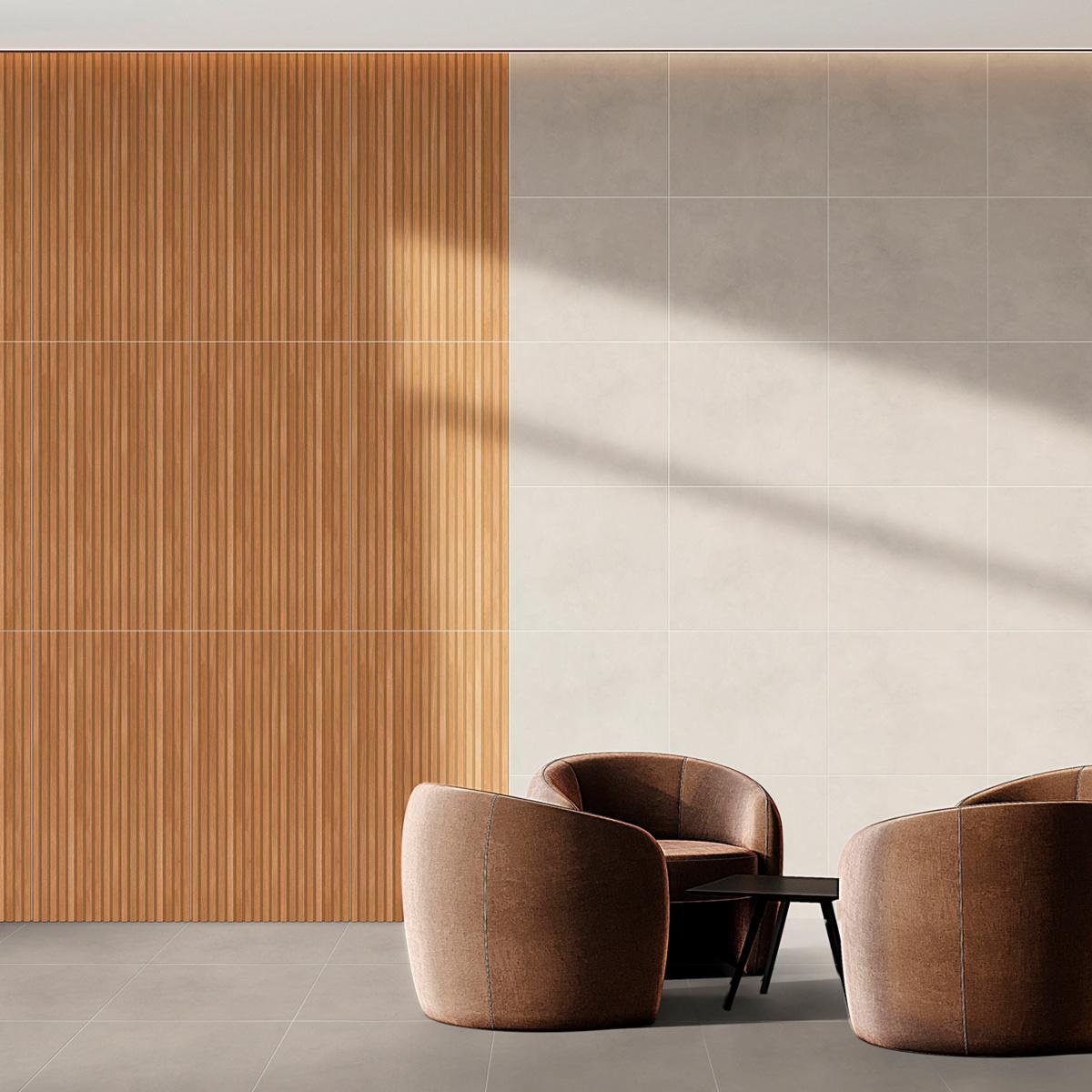 Gres Porcelánico Caoba Wood Panel - 58 x 58 cm - 1.38 m2