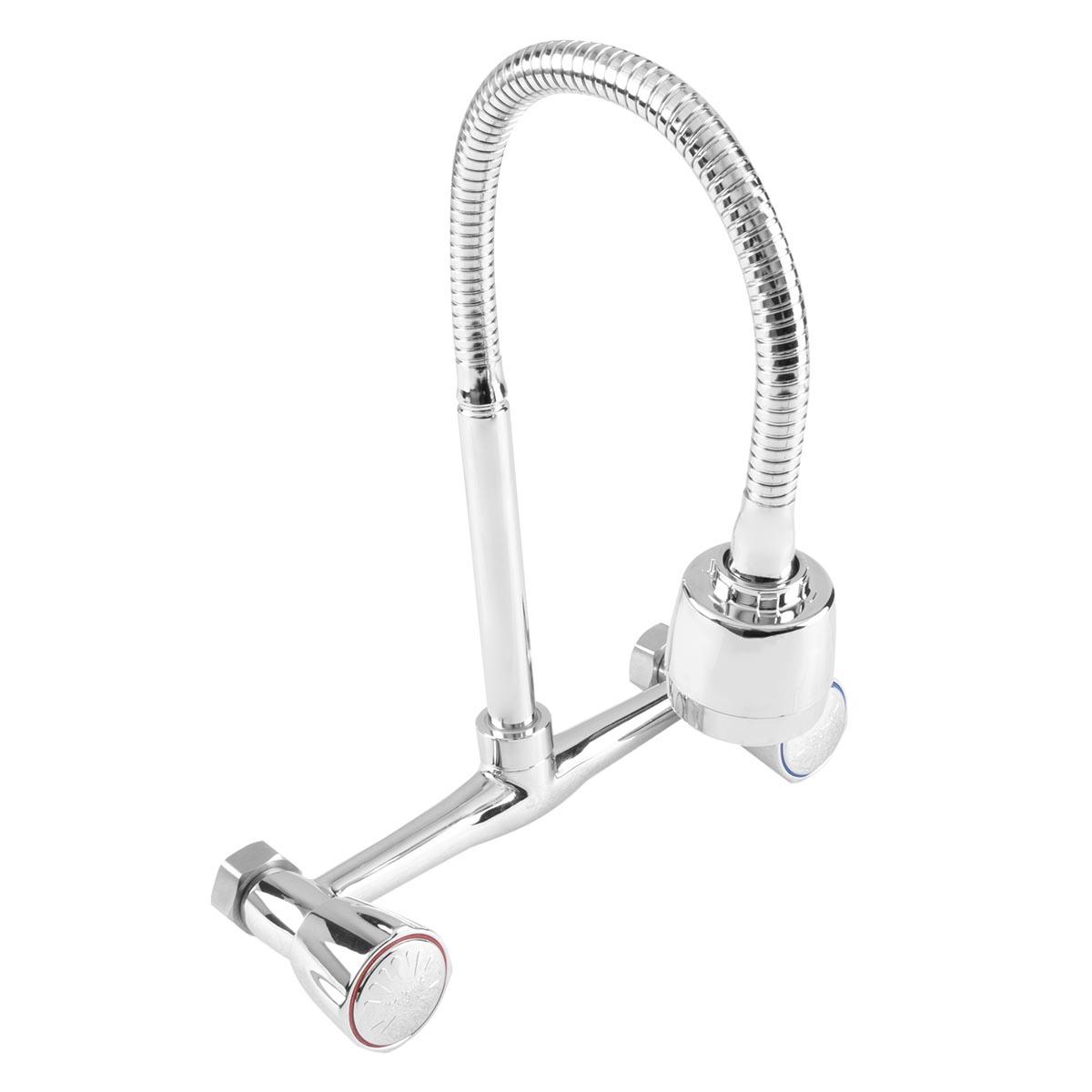 Mezcladora Baru Flexible - Plateado Cromado