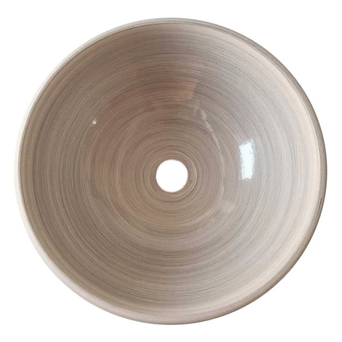 Bowl Elíptica Panal Para Sobreponer - Gris