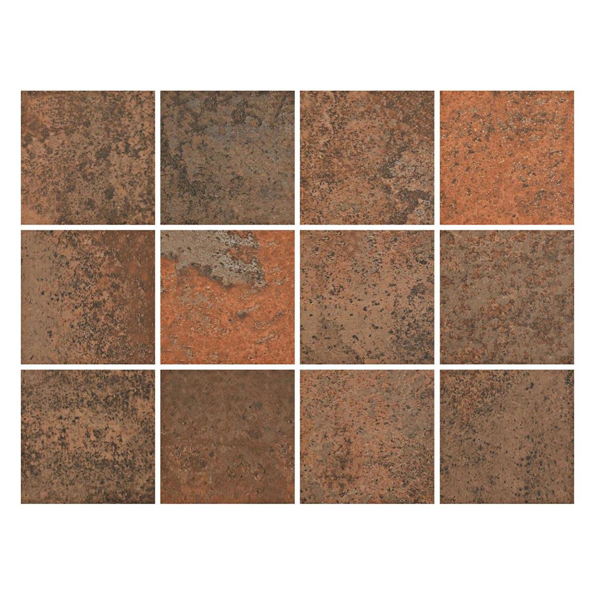 Gres Porcelanico Eliane Oxy Corten Mesh Mate Piscina 10X10 Caja 1.92 M2