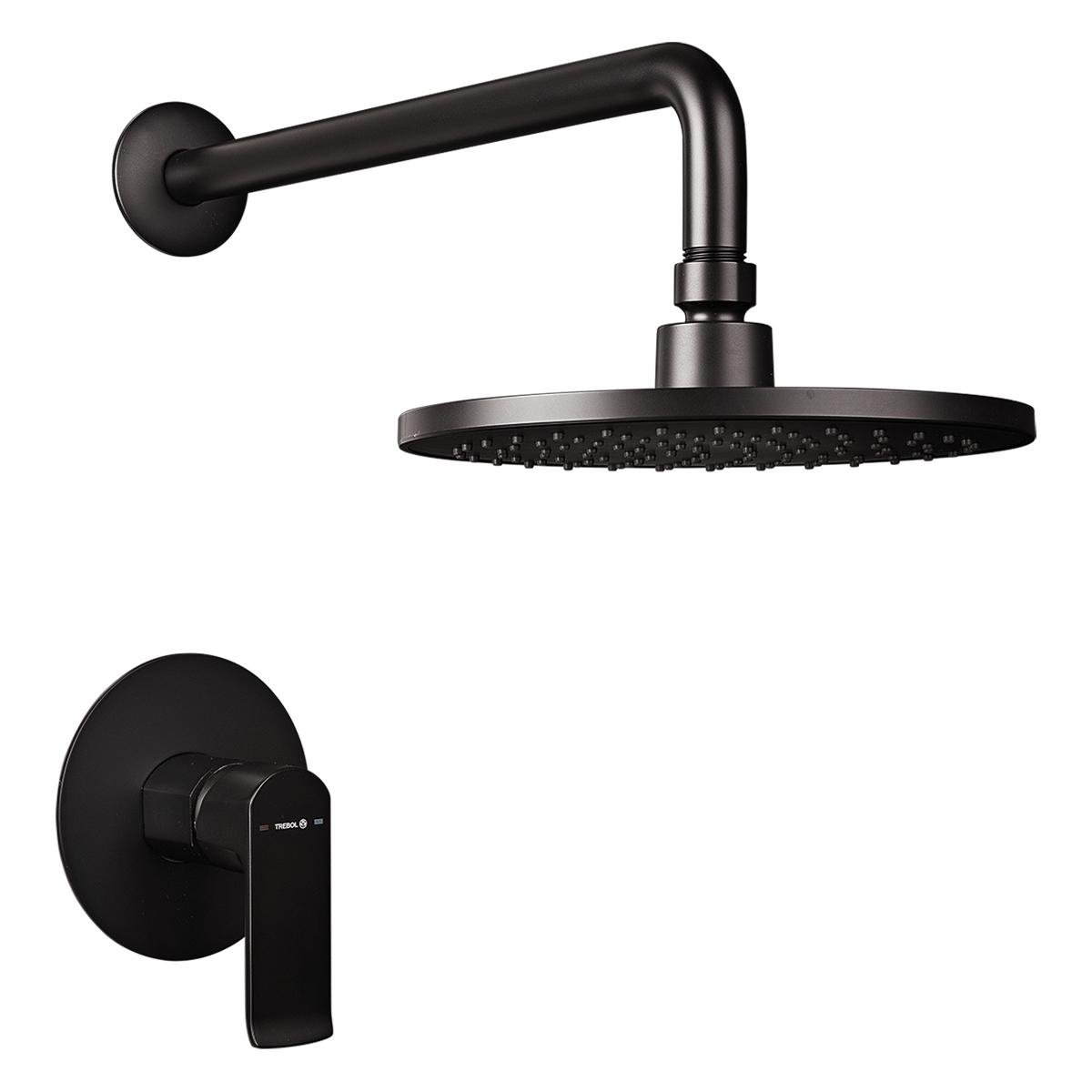 Monocomando Cambria Para Ducha - Negro