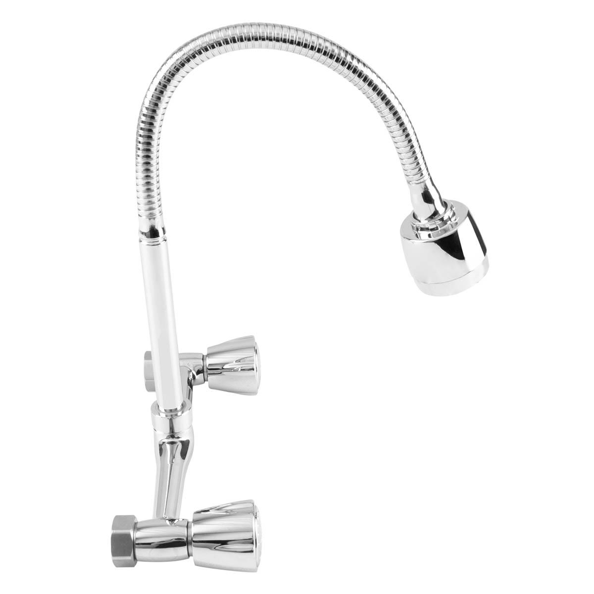 Mezcladora Baru Flexible - Plateado Cromado