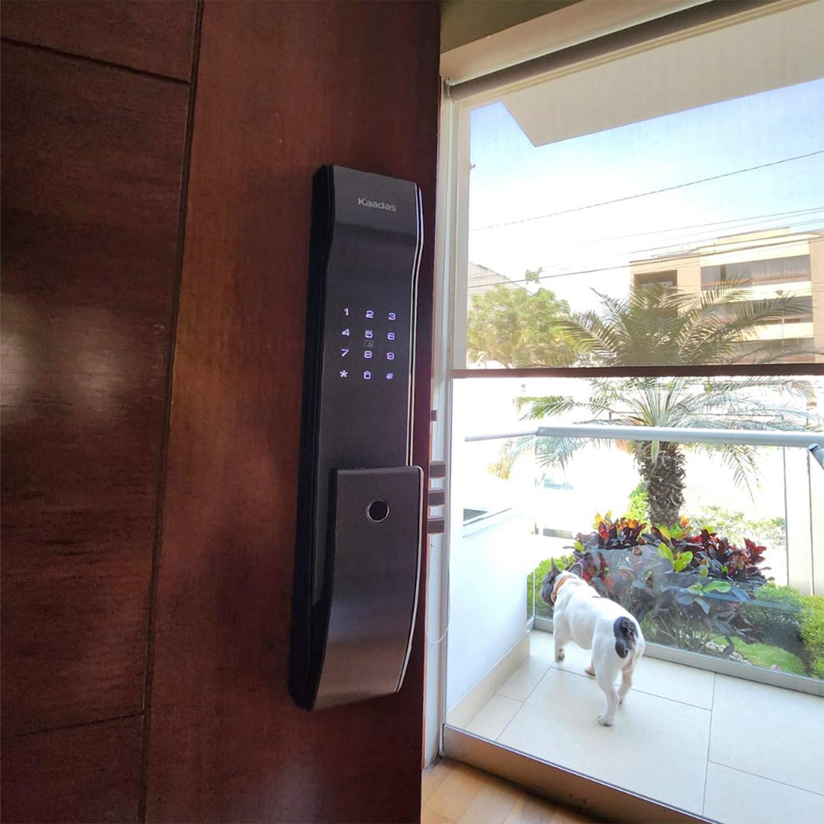 Cerradura Digital Push Pull K9 Para Residencial - Aluminio