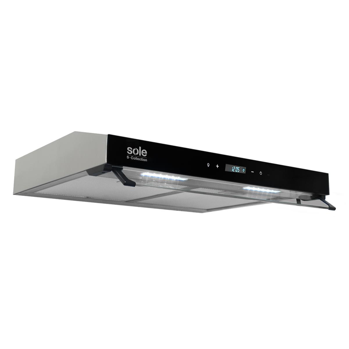 Campana Sole Extr Sc 2M 60Cm Slim Inox Ace Y Vidrio Templado