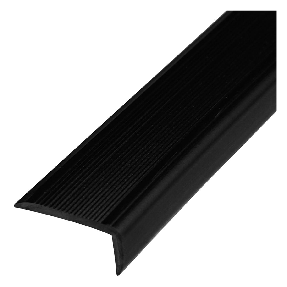 Perfil Antideslizante L Para Escaleras Pvc - Negro - 3.5X100 cm