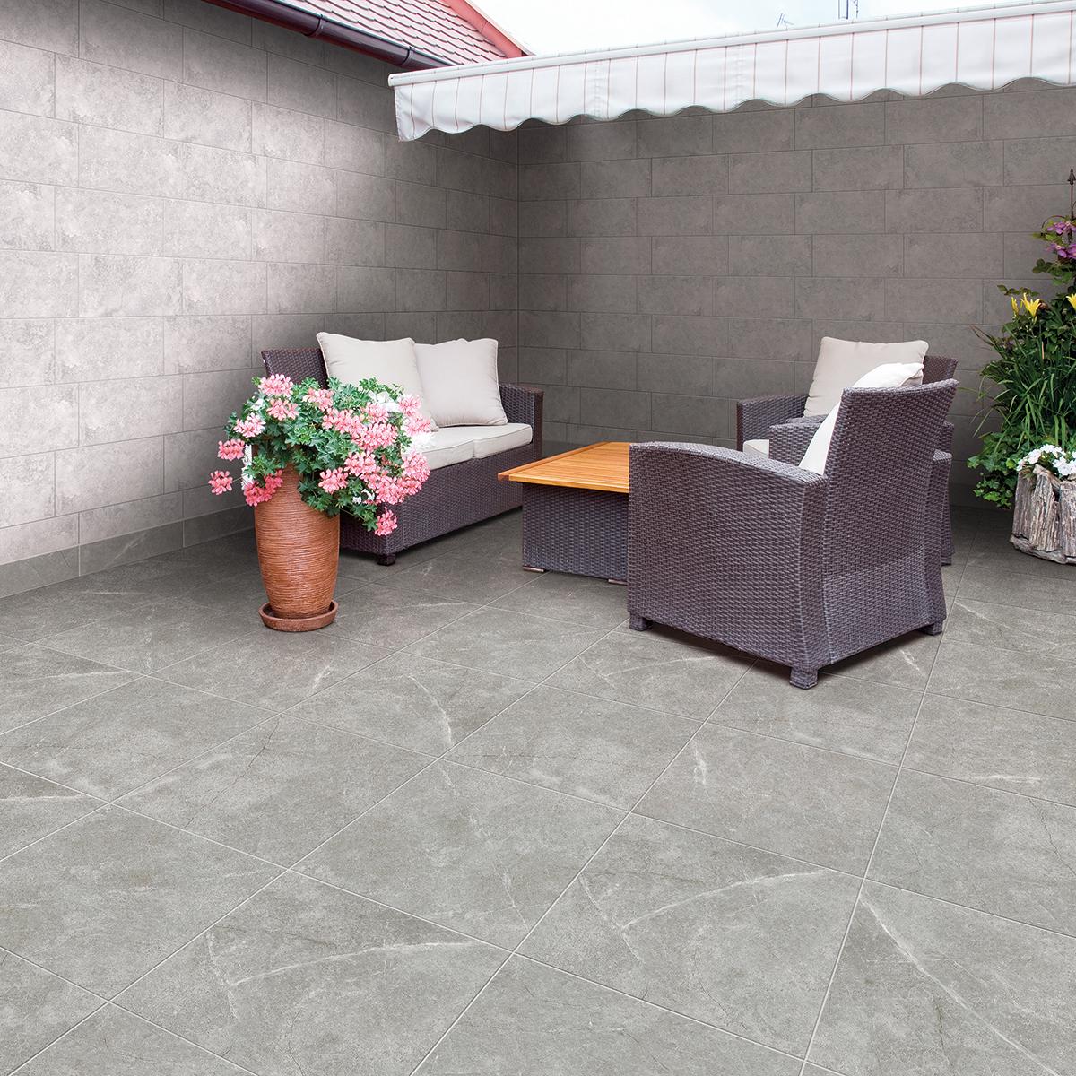 Gres Porcelánico Mineral Stone Plateado Mate - 30X61 cm - 1.67 m2