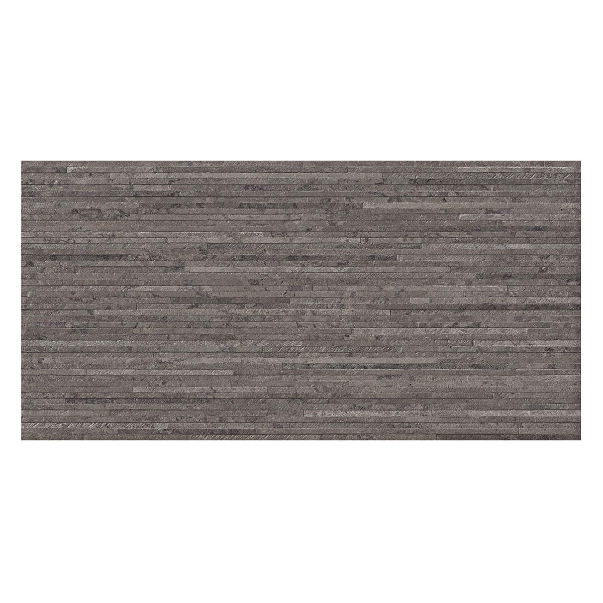 Porcelanato Emil Ceramica Portland Stone Lines Anthracite Mate Rect. Dest. 60X120 Caja 1.44 M2