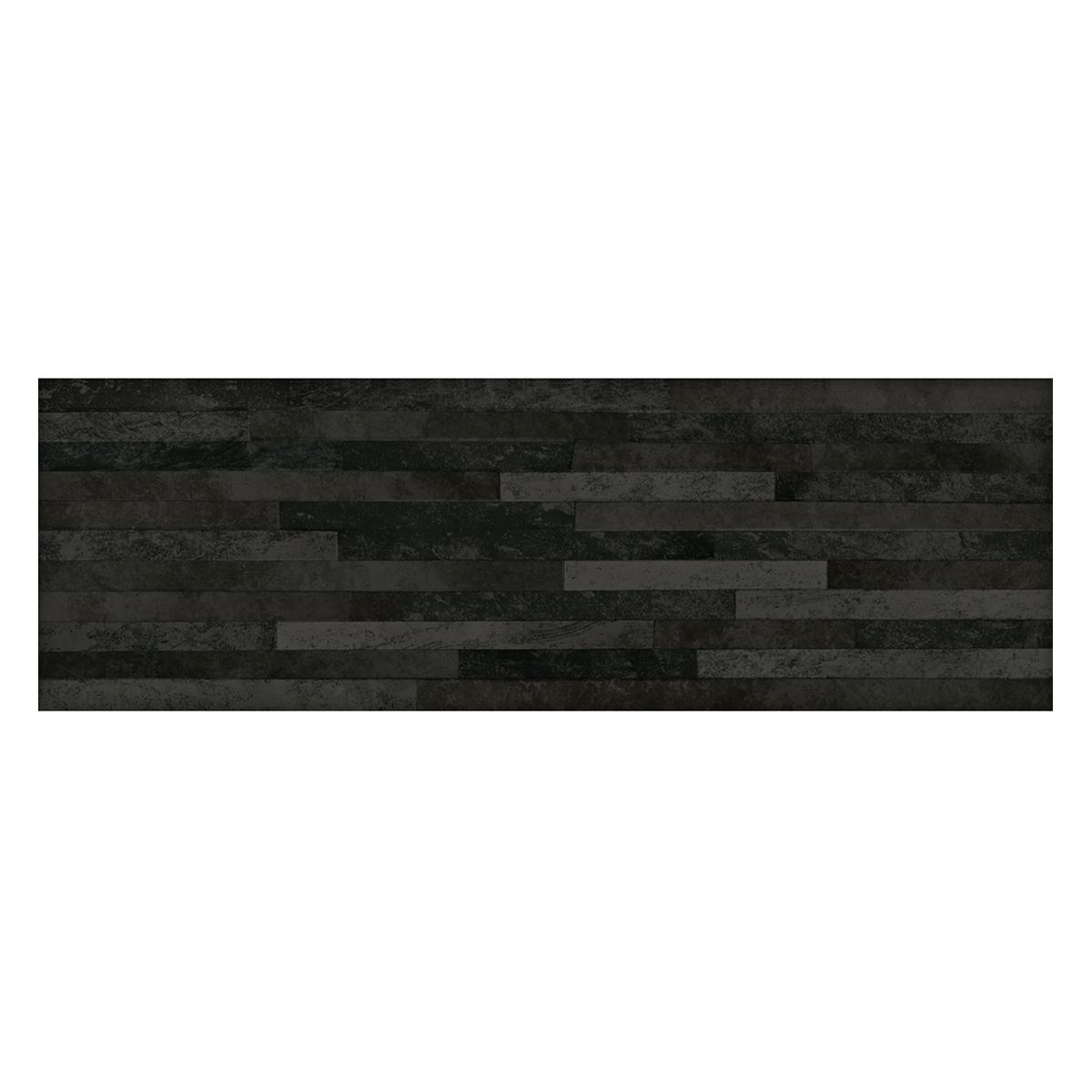 Porcelanato Aspen Negro Mate - 17X52 cm - 0.89 m2