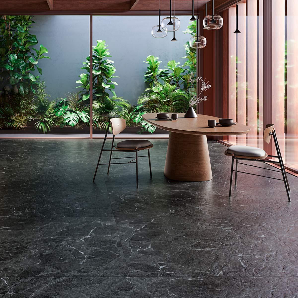 Porcelanato Misty Negro Mate - 123X123 cm - 3.03 m2