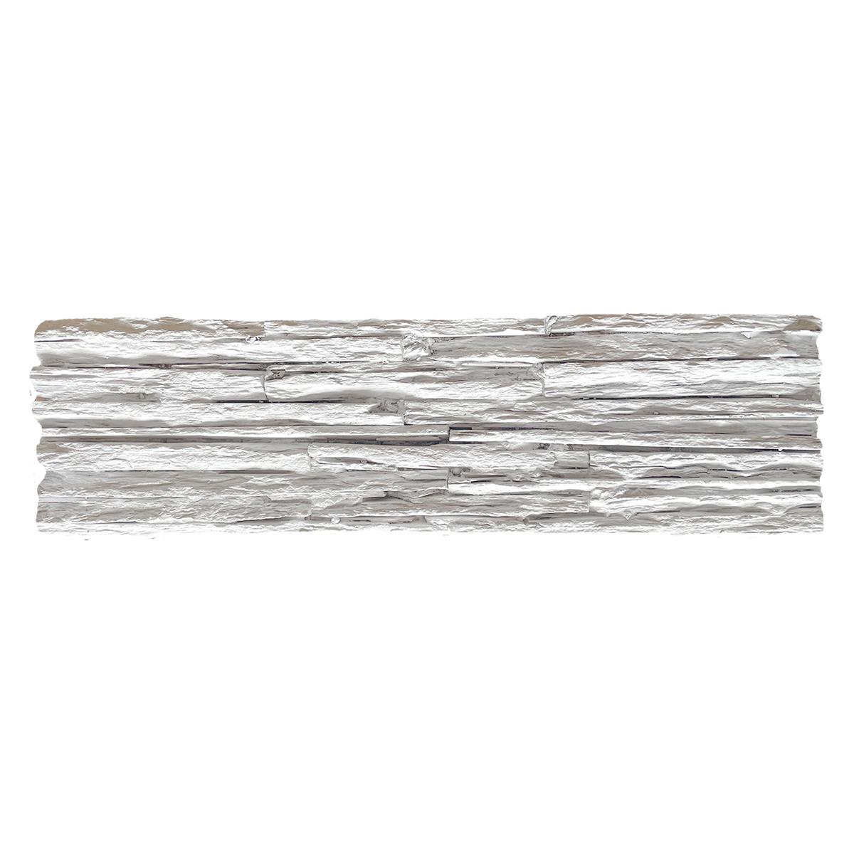 Piedra Decorativa Turmalina Blanco Mate - 15X57 cm - 0.60 m2