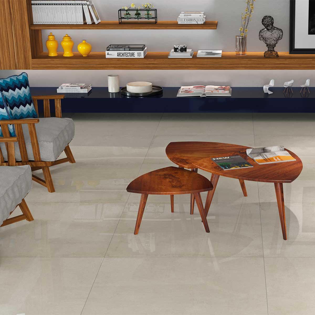 Porcelanato Detroit Almendra Satinado - 89X89 cm - 1.54 m2