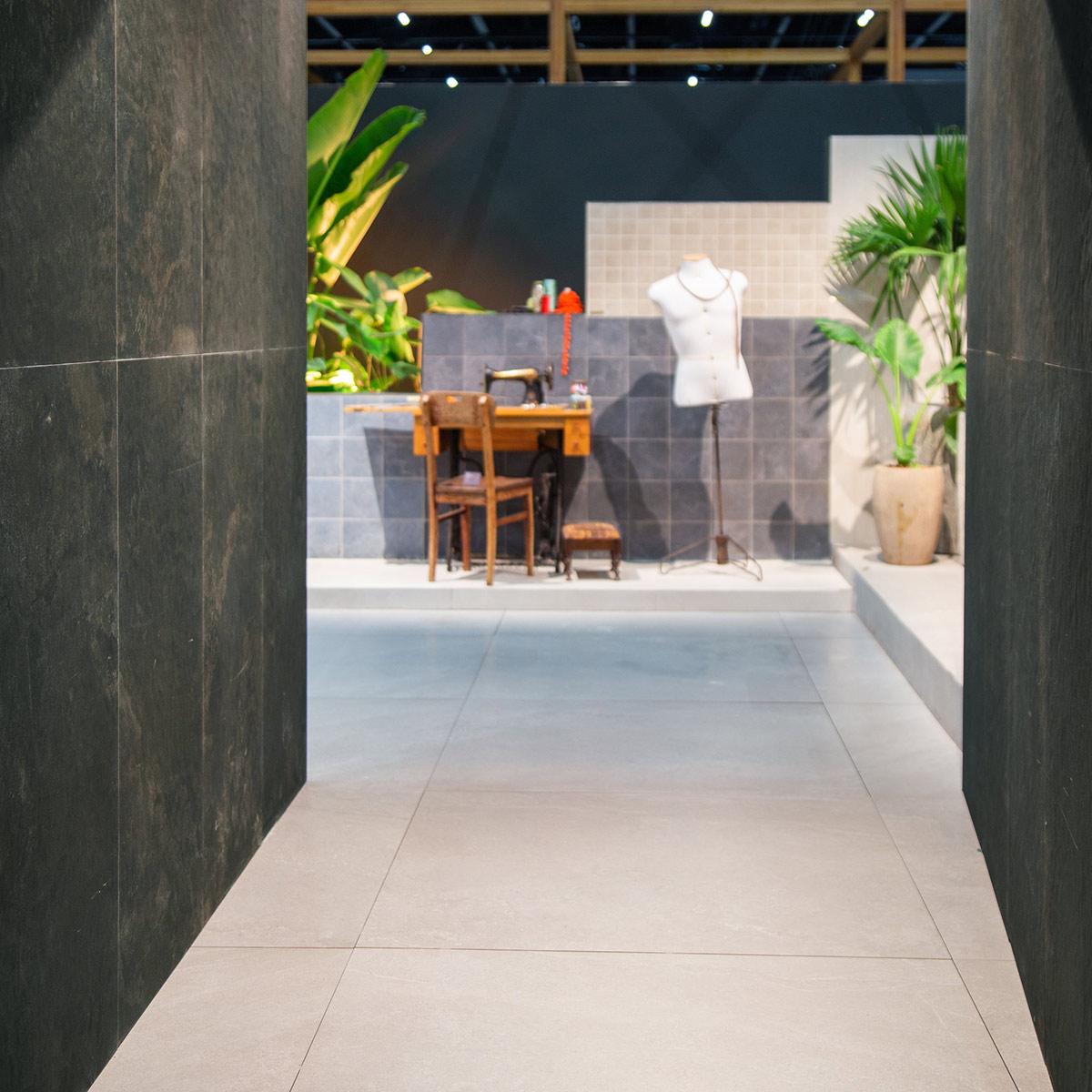 Porcelanato Magma Slate Gris Mate Rectificado - 60 x 120 cm - 1.44 m2