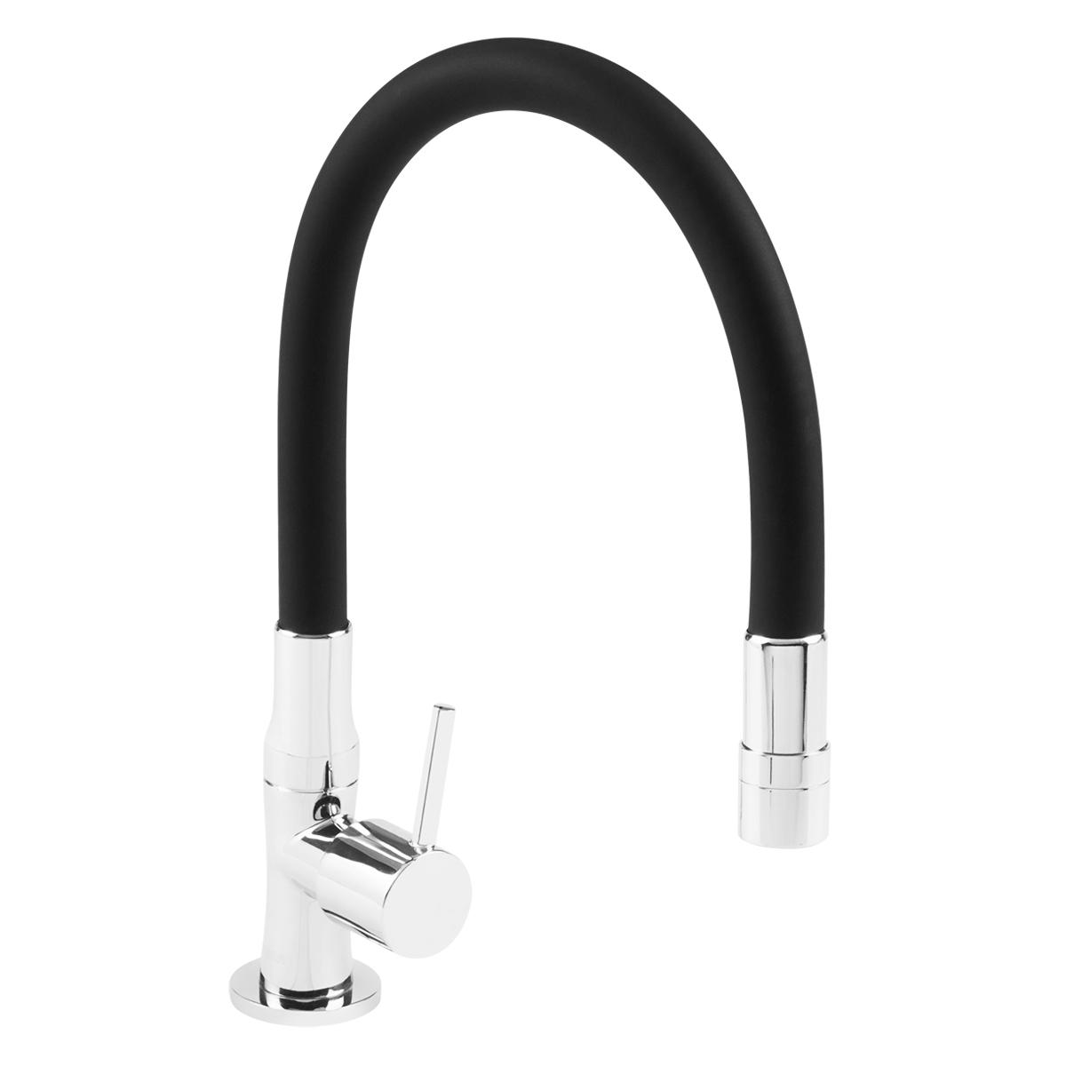 Llave Bali Para Lavadero Bar - Negro/Plateado