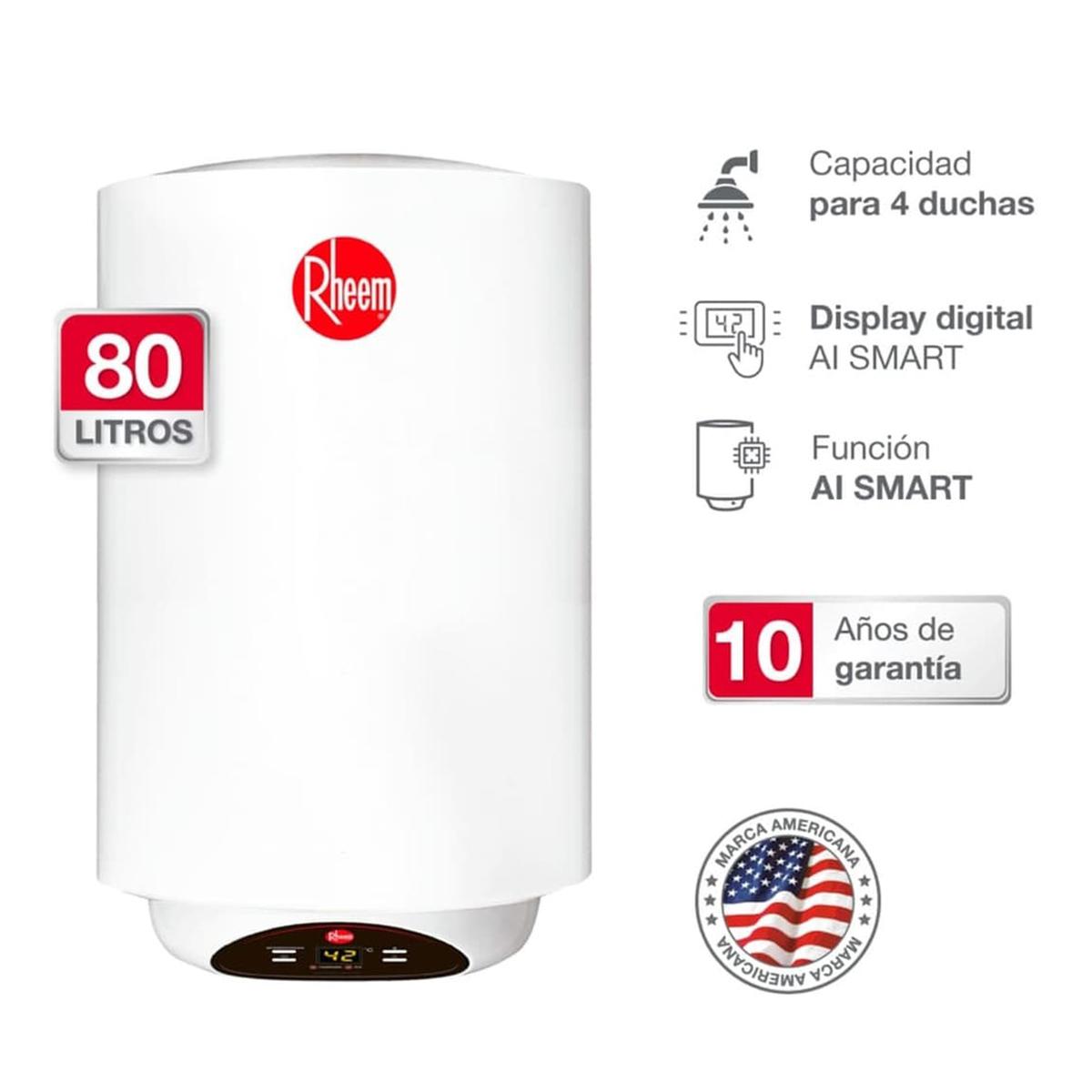 Terma De Acumulación Al Smart Electrica 80L - Blanco