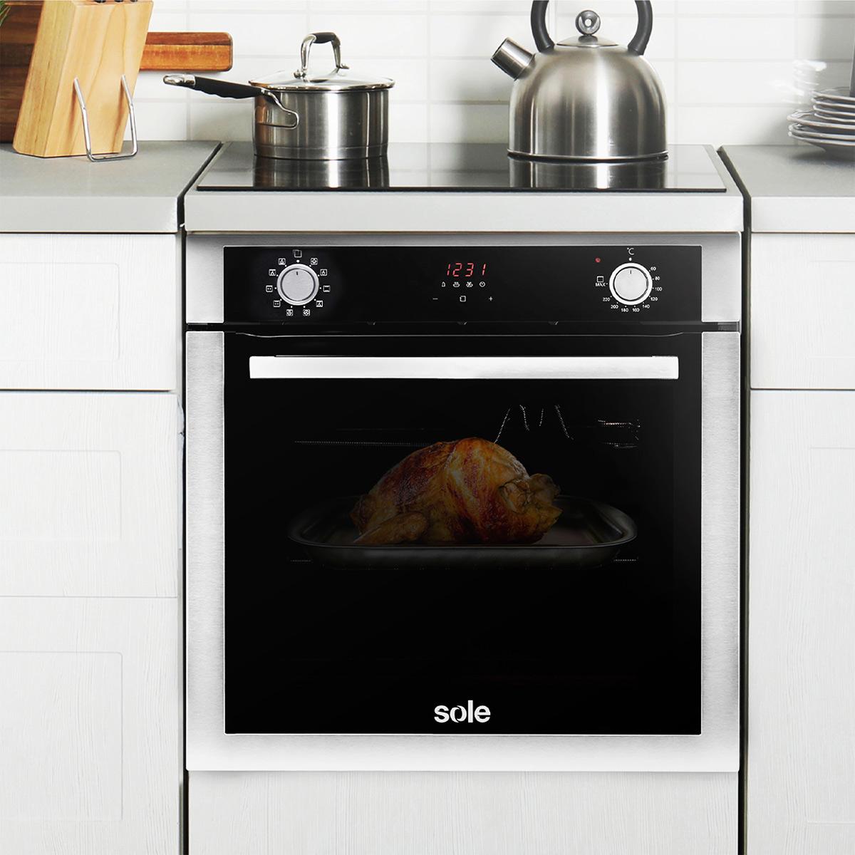 Horno Empotrable Eléctrico SOLE 71L Premium Negro