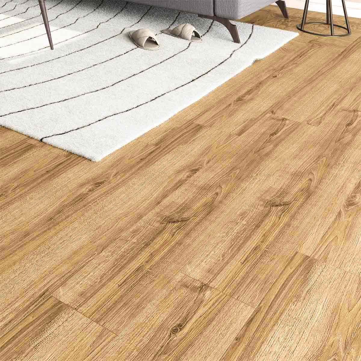 Piso Laminado Spot Brasilia AC3 Marrón Mate - 18.7X134 cm - 2.50 m2