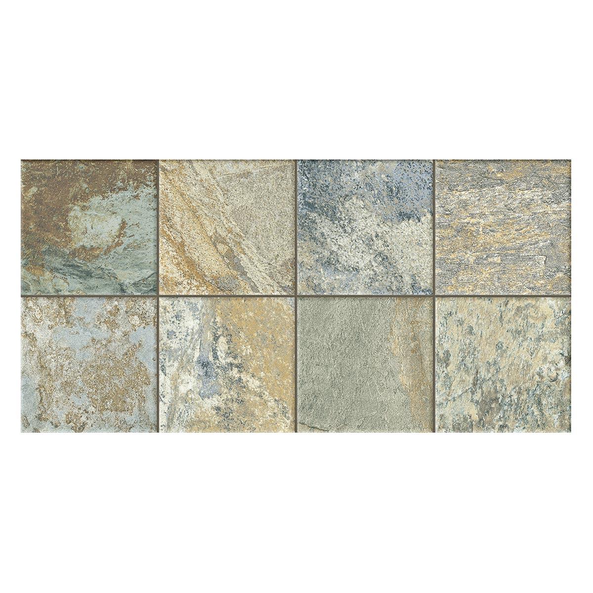 Porcelanato Bali Verde/Gris Mate - 30.3X61.3 cm - 1.30 m2