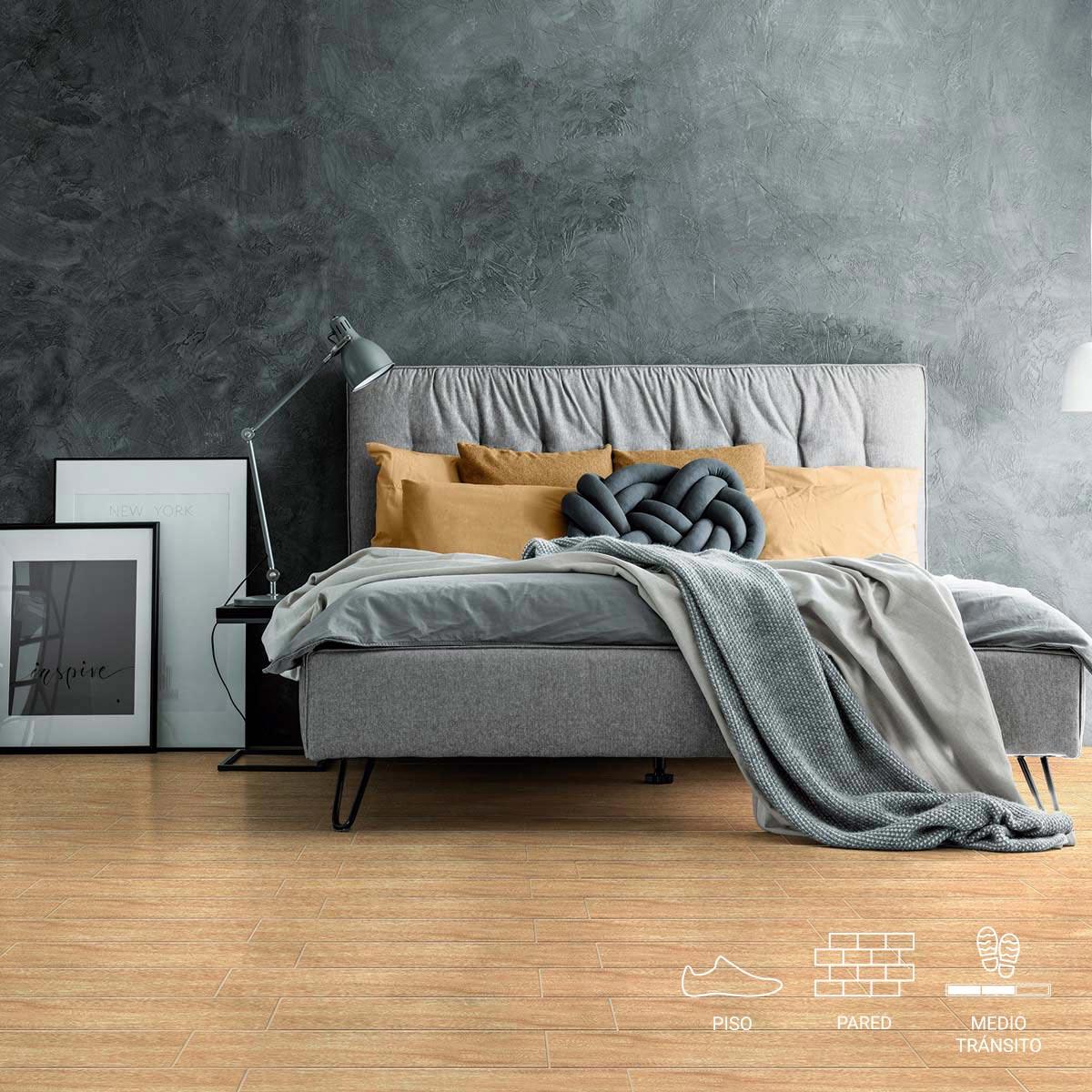 Piso Fresno Perla Mate - 20X60 cm - 1.44 m2