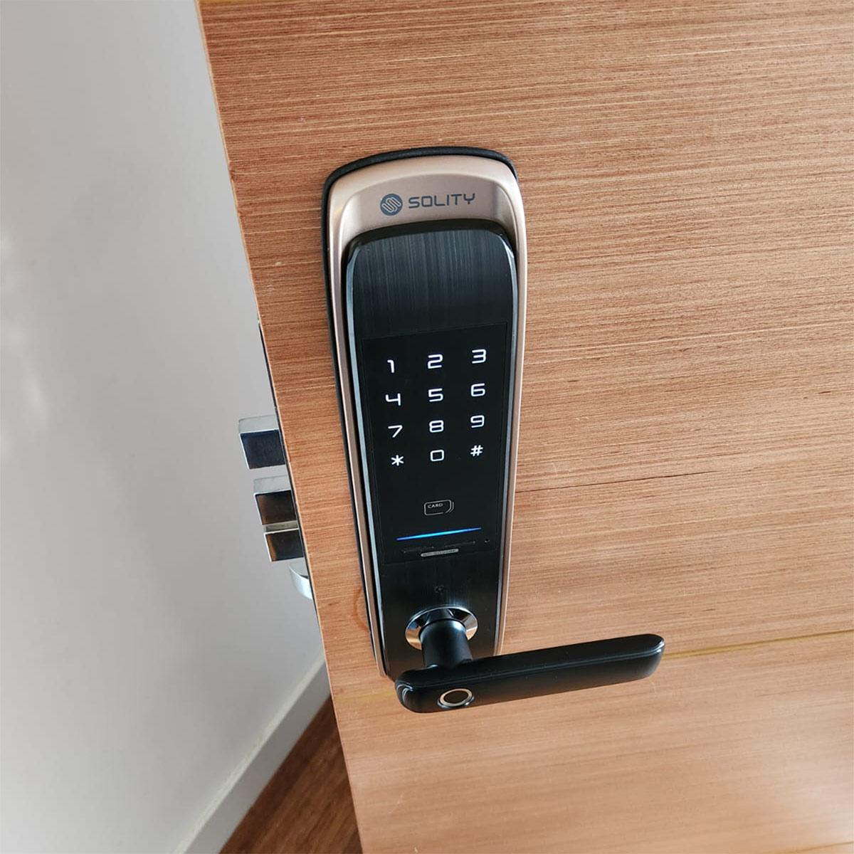 Cerradura Digital 6000BK Para Residencial - Aluminio