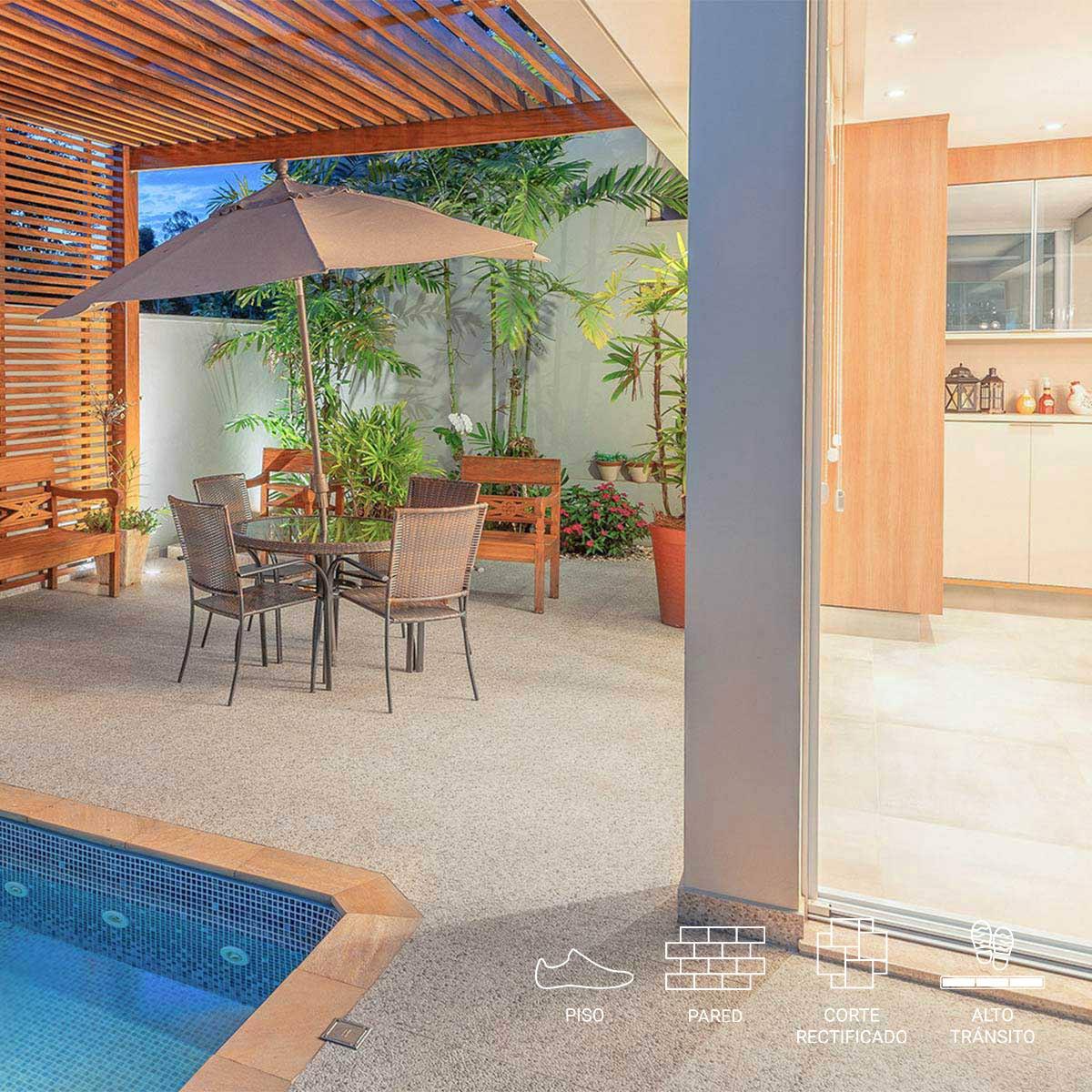 Porcelanato Acapulco Gris Mate - 71.6X71.6 cm - 2.56 m2