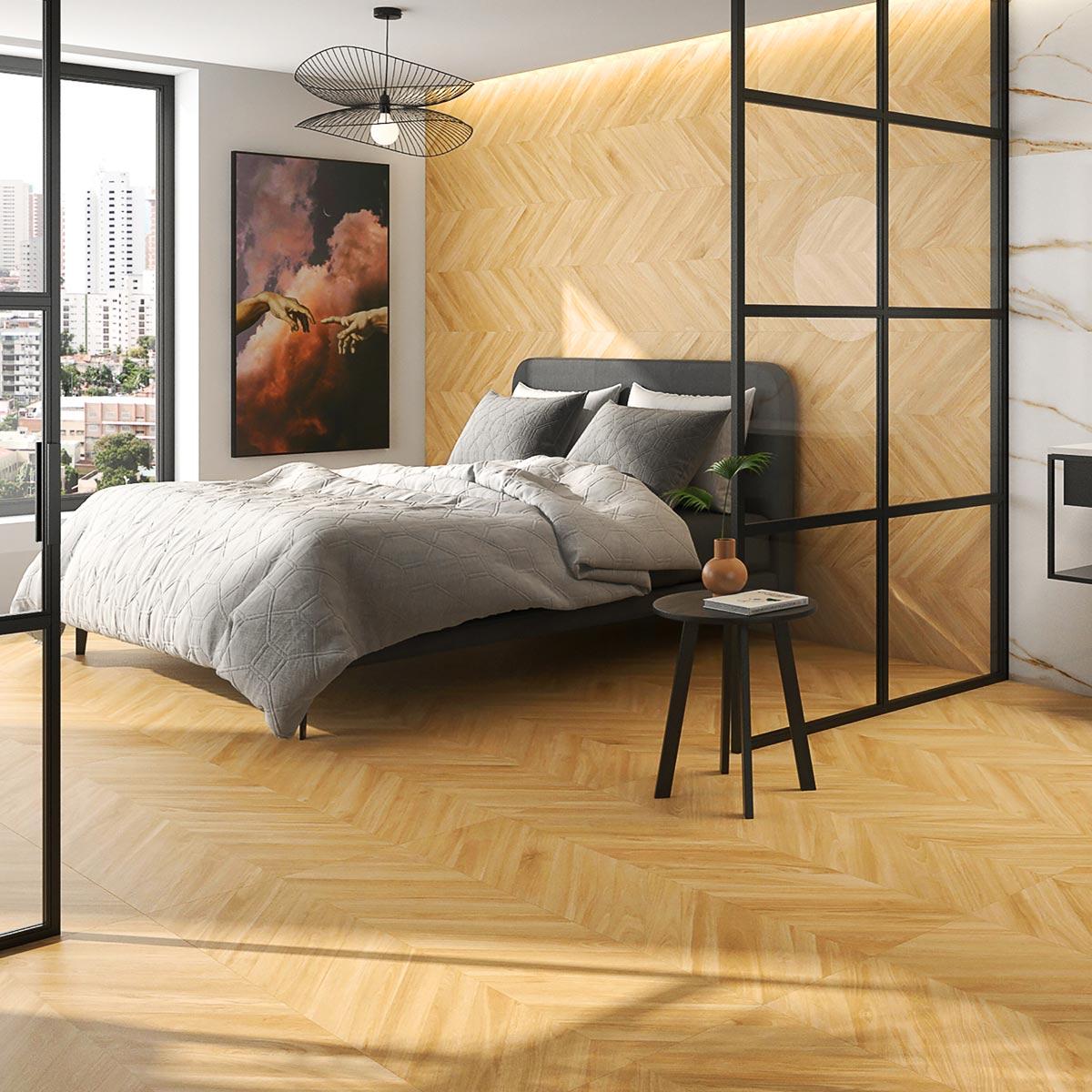 Porcelanato Ebony Miel Mate - 60X120 cm - 1.44 m2