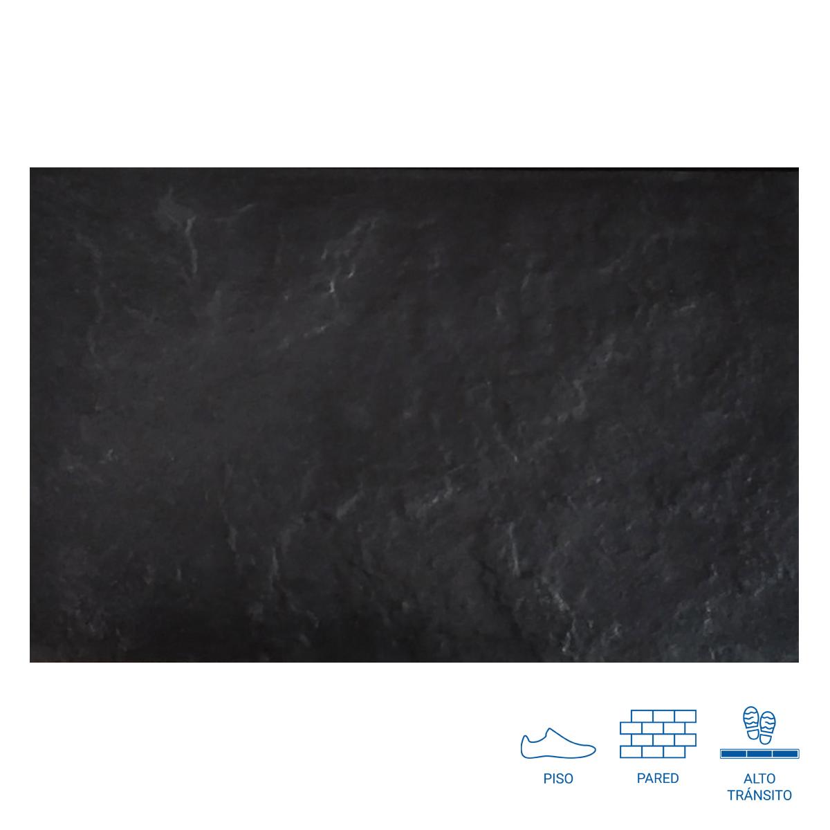Piso Laja Cordillera Carbón Mate - 30X50 cm - 0.30 m2