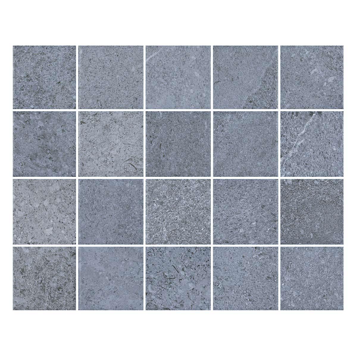 Gres Porcelánico Orla Mariane Azul Mesh - 7.5 x 7.5 cm - 1.59 m2