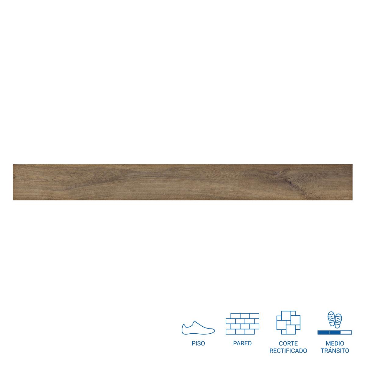 Porcelanato Gent Roble Mate - 29.4X180 cm - 1.06 m2