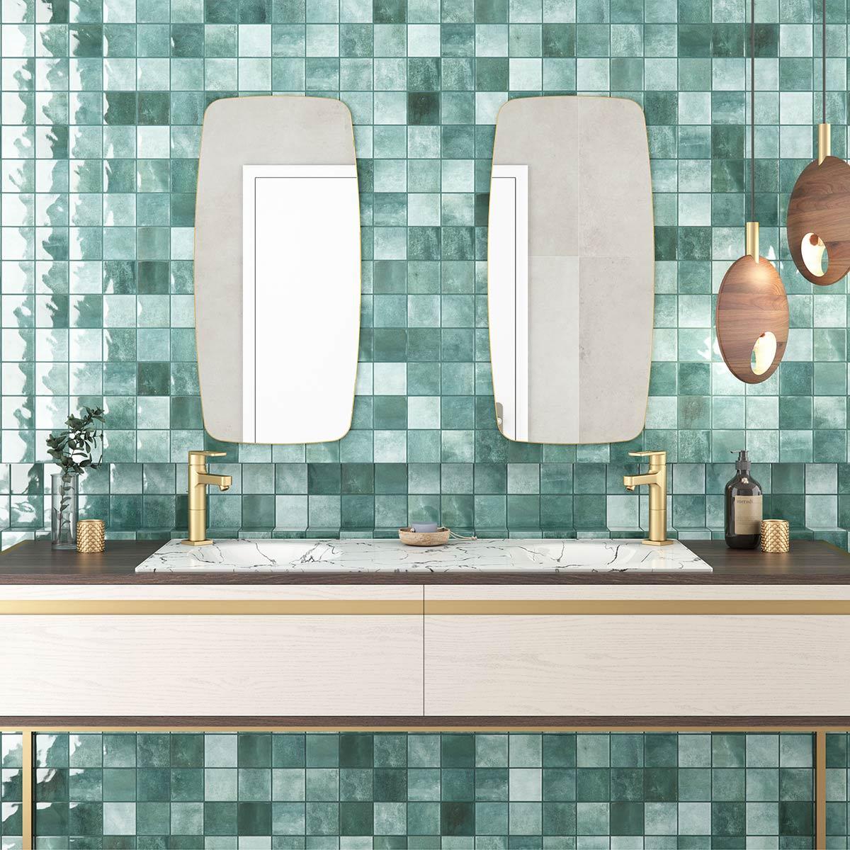 Gres Porcelánico Noronha Jade Mesh - 7.5 x 7.5 cm - Malla 31.2 x 39.1 cm - 1.59 m2
