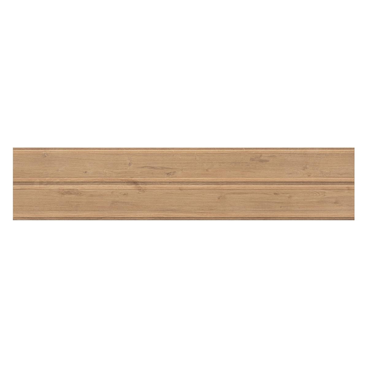 Porcelanato Bali Deck Camel Mate Rectificado - 19 x 90 cm - 1.54 m2
