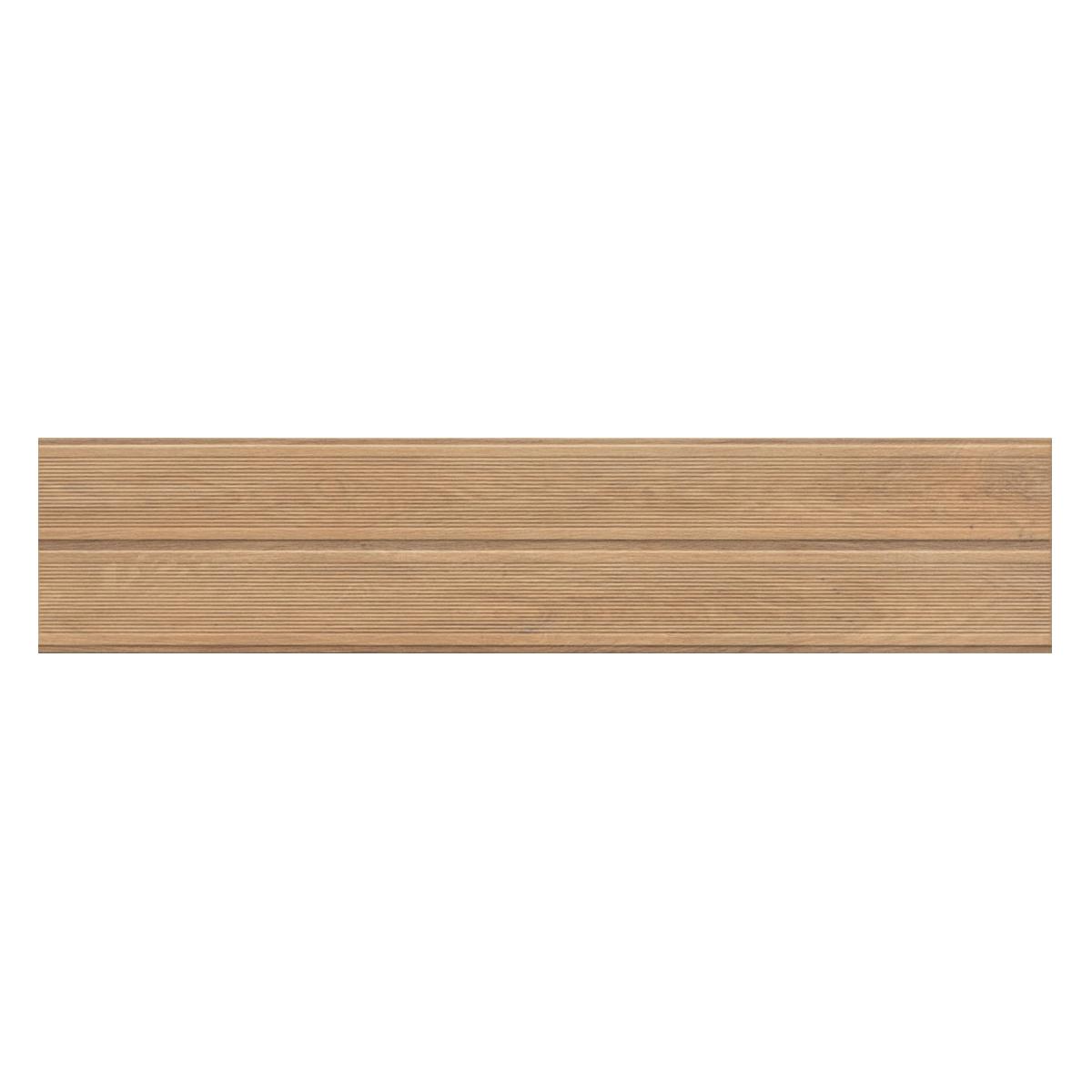 Porcelanato Bali Deck Camel Mate Rectificado - 19 x 90 cm - 1.54 m2
