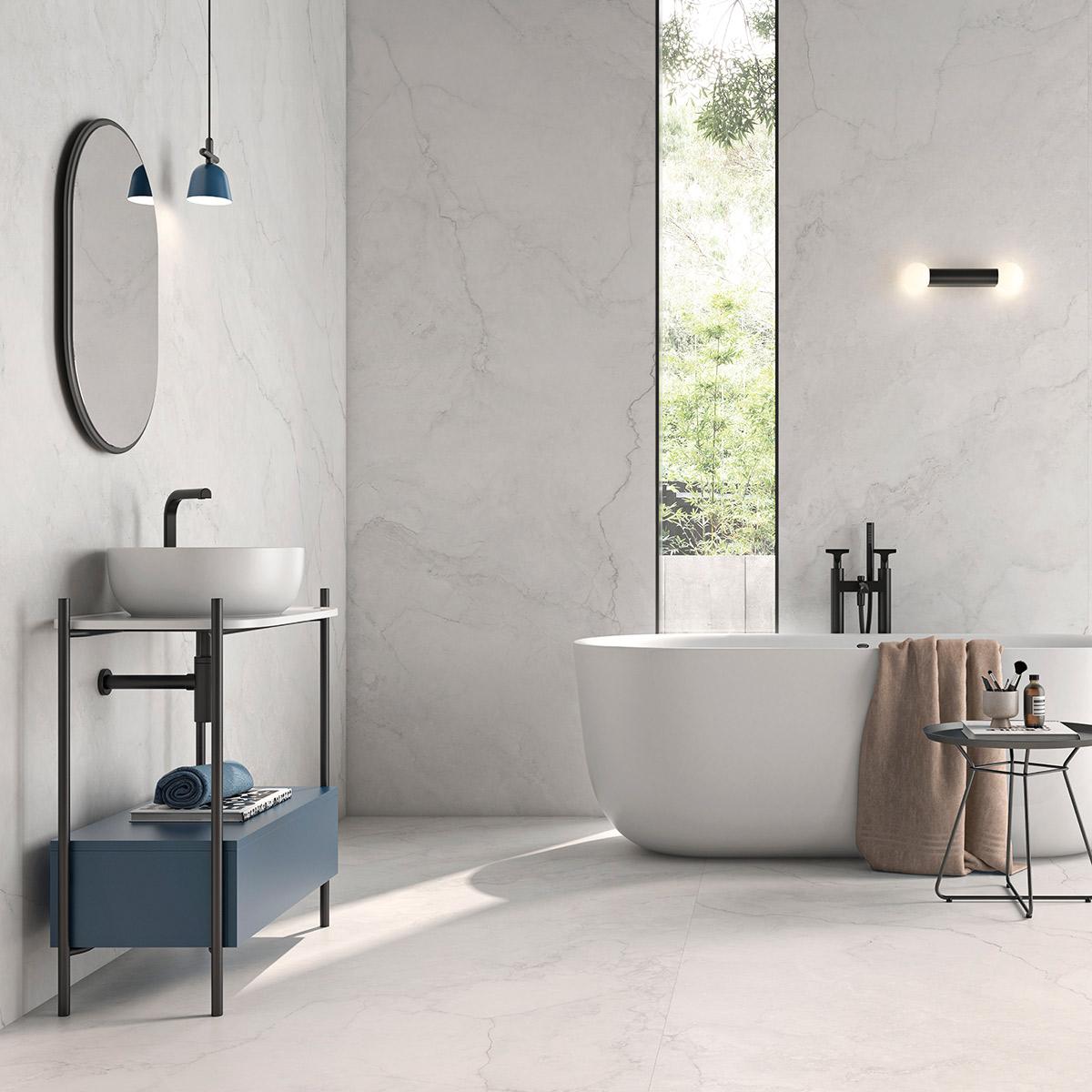 Porcelanato Alabastrino Blanco Pulido - 60X120 cm - 1.44 m2