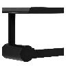Porta Rollo Martini Con Repisa Para Baño Mate - Negro