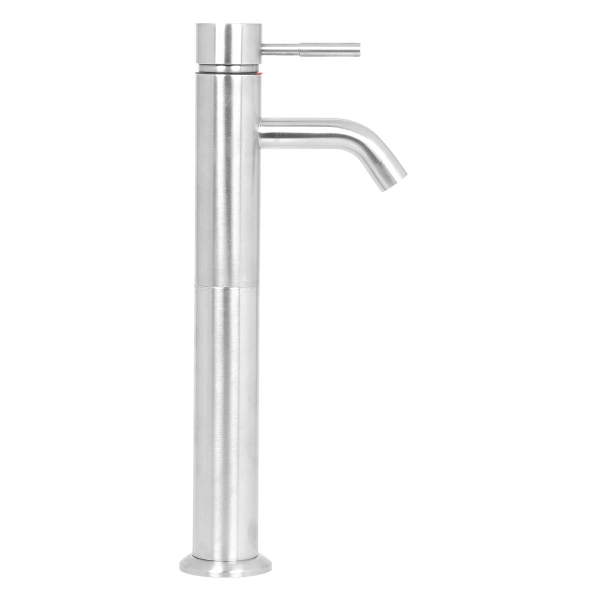Monocomando Stal Para Lavatorio Alto - Plateado