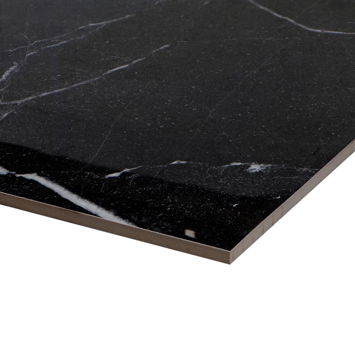 Porcelanato Marmol Negro Pulido - 80X80 cm - 1.92 m2