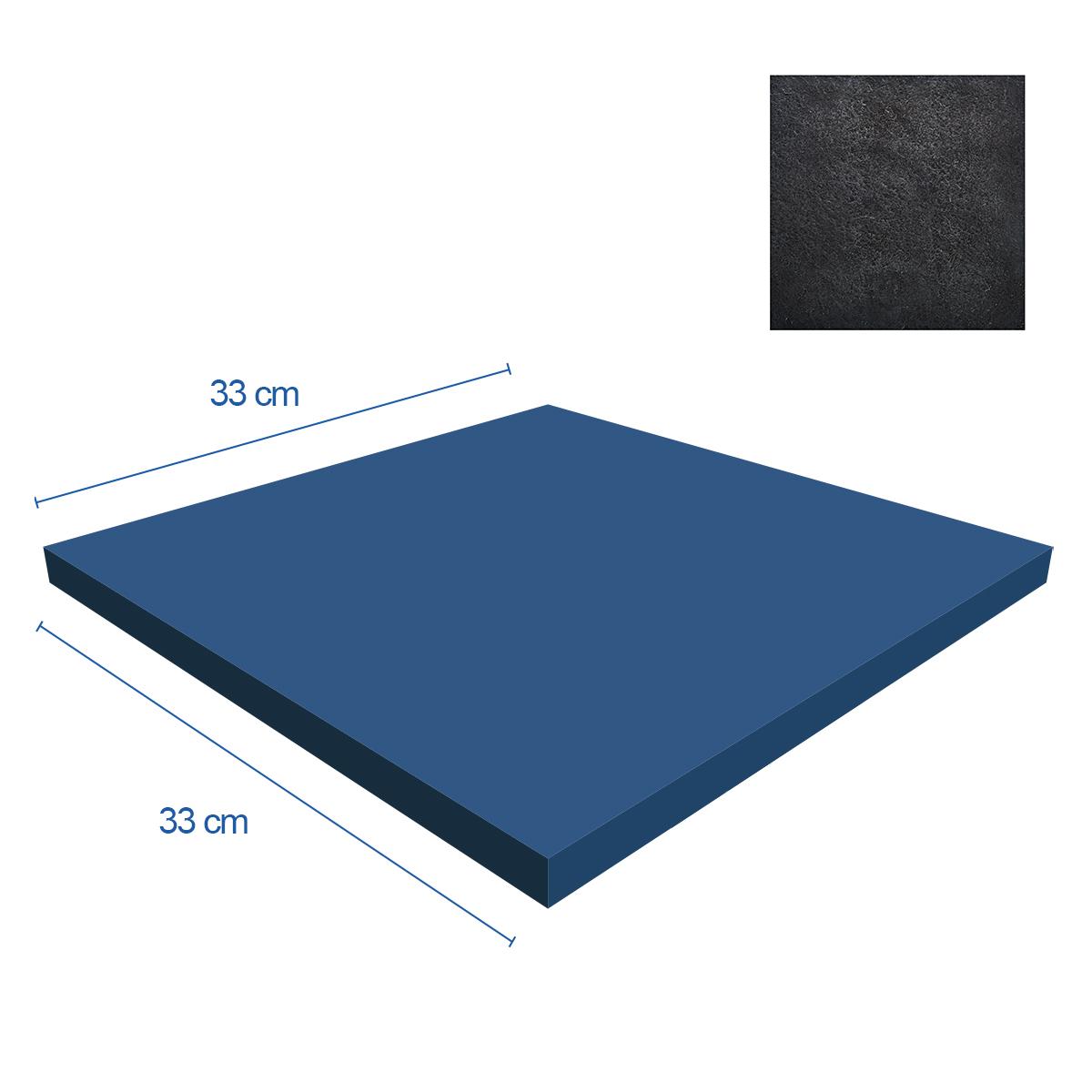 Piso Torreon Carbón Mate - 33X33 cm - 0.22 m2