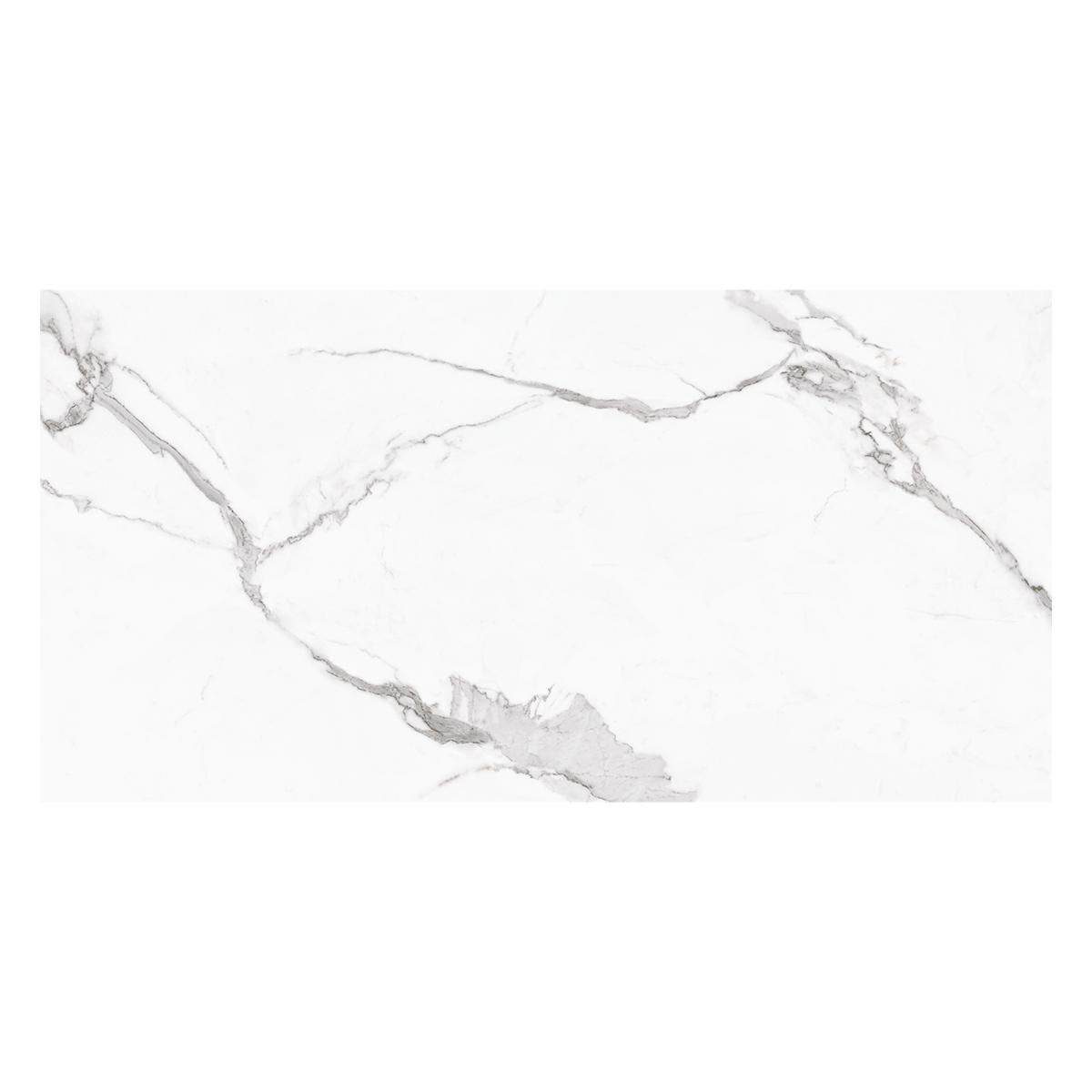 Porcelanato Quartz Calacatta Gris Brillante - 60X120 cm - 2.16 m2