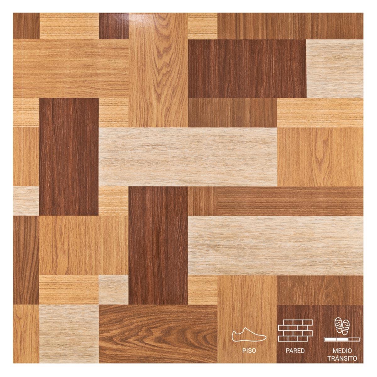 Piso Requena Madera Beige BR - 60 x 60 cm - 1.80 m2