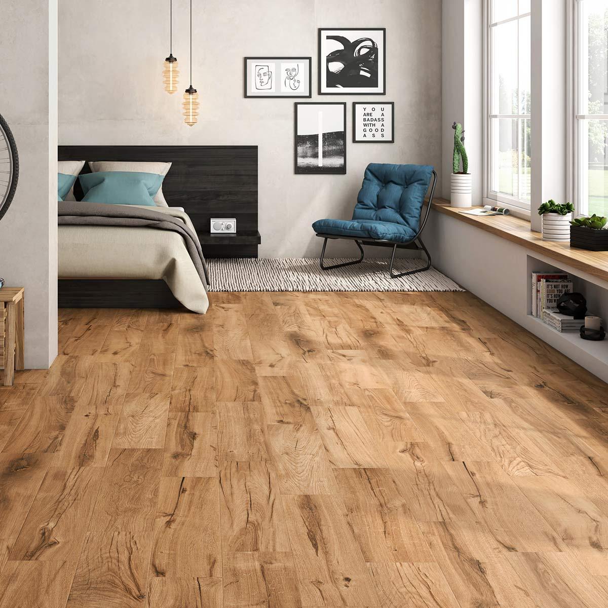 Porcelanato Urban Bricola Nut Mate 8.2 mm 20X75--1.05 m2