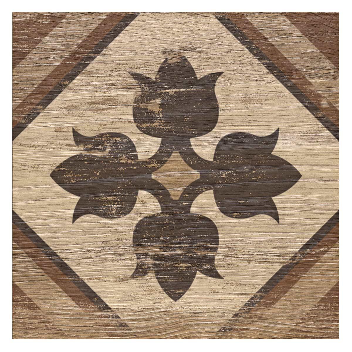 Porcelanato Hidraulicwood Moka Mate - 20x20 - 0.60 m2