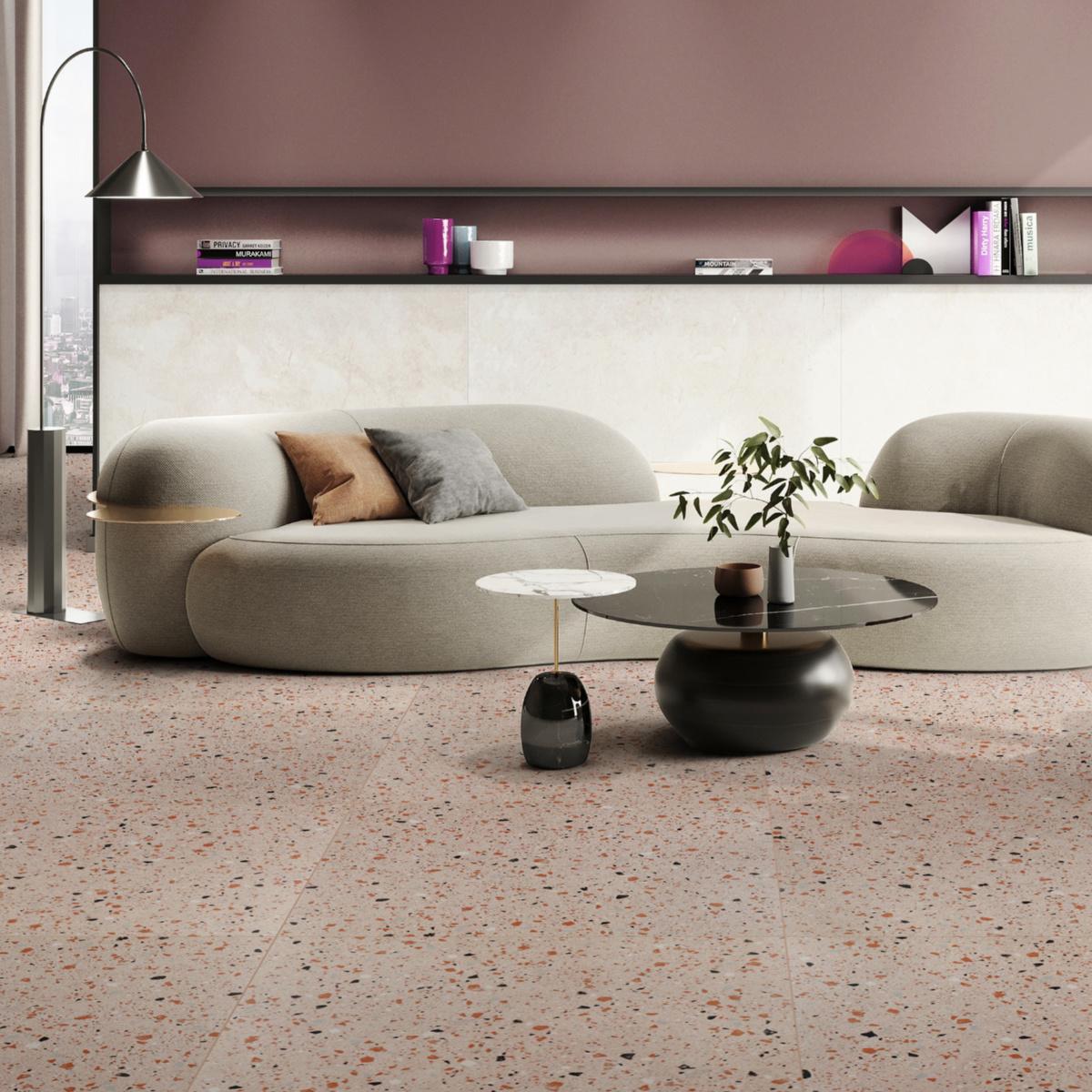 Porcelanato Ratico Rosado Mate - 60X60 cm - 1.44 m2