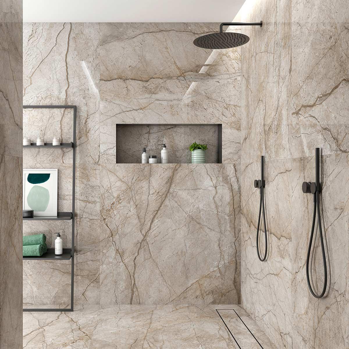 Porcelanato Sonante Tortora Marrón Pulido - 60X120 cm - 1.44 m2