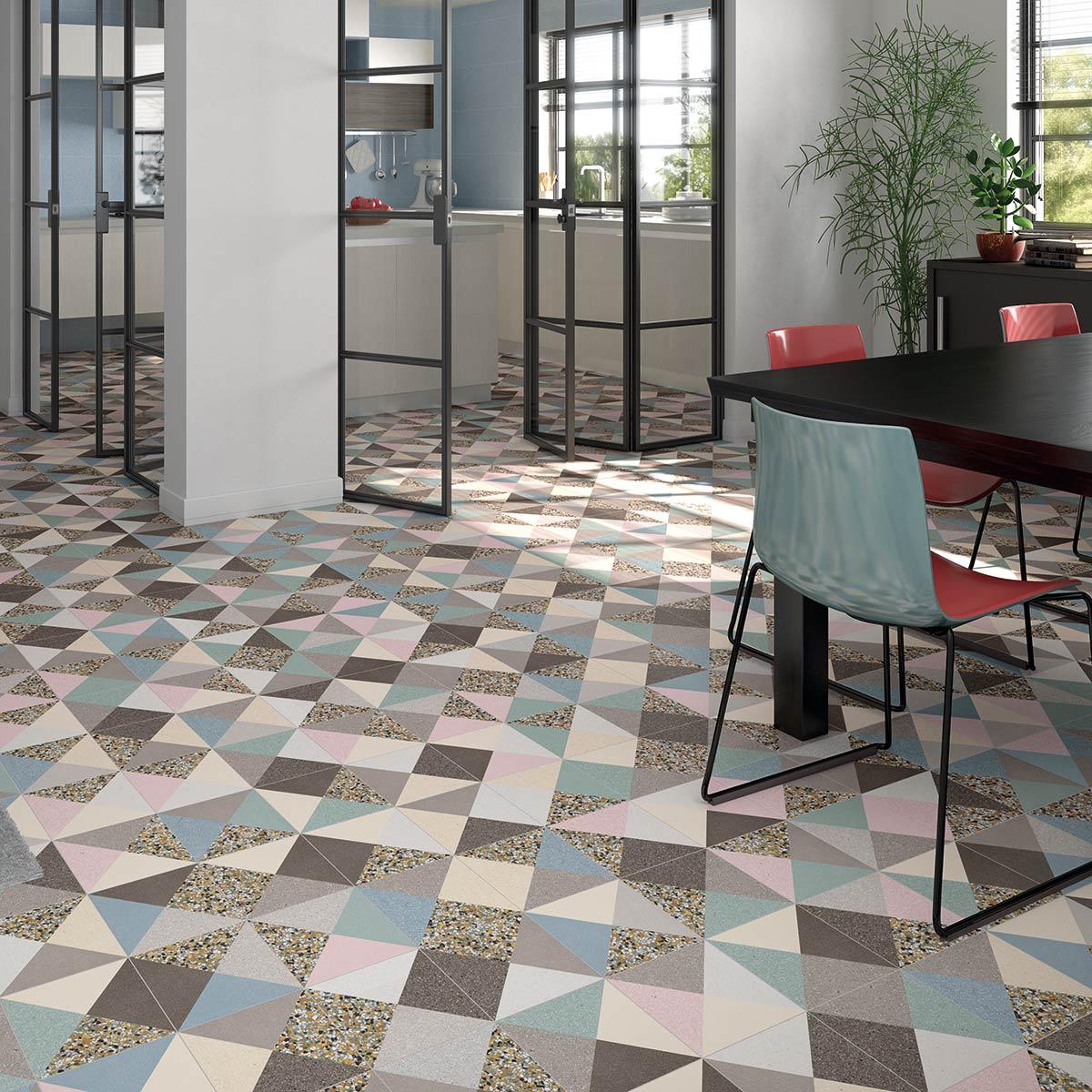 Gres Porcelánico Brenta Multicolor Mate - 20X20 cm - 1.00 m2