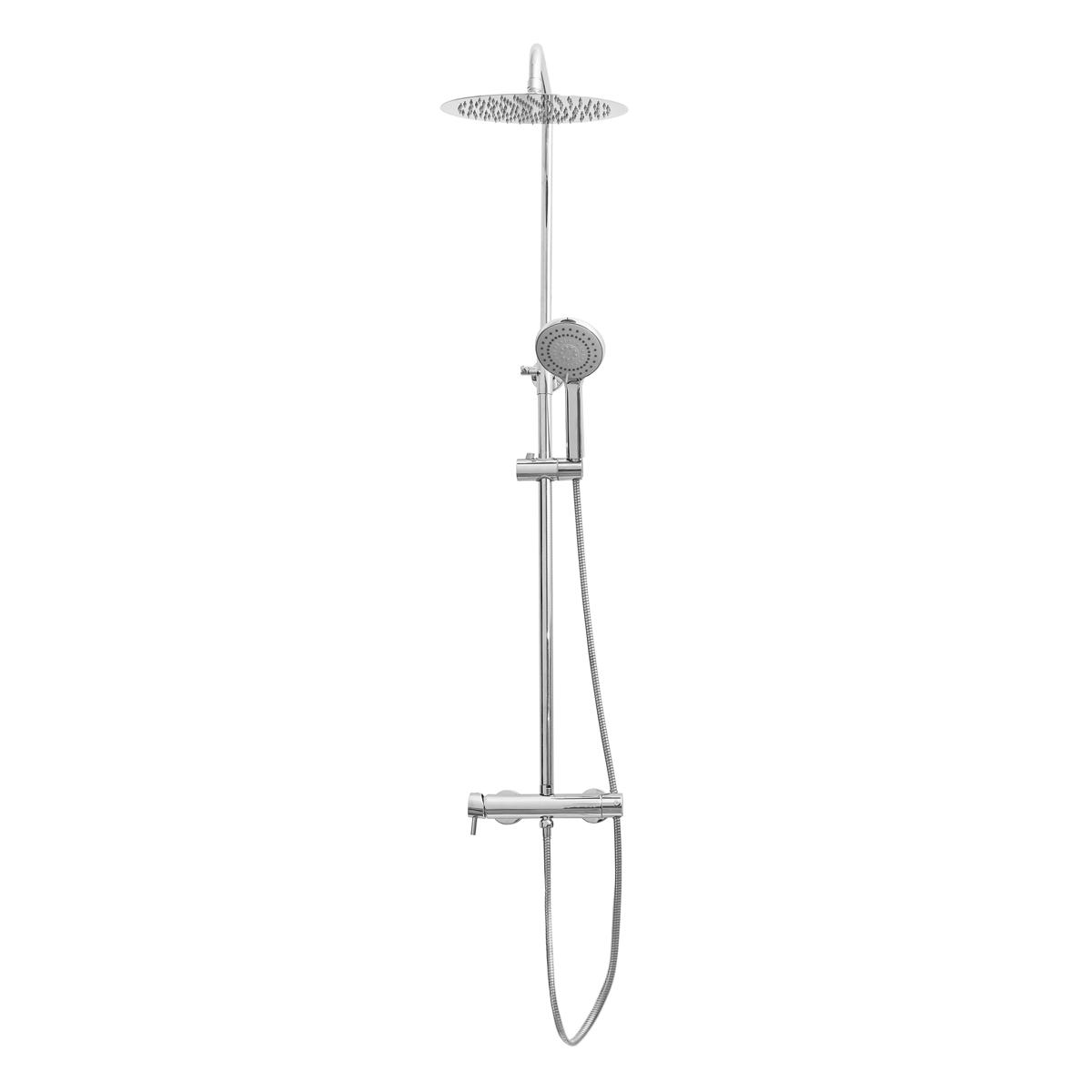 Columna Origin Silvestra 120 Cm Acero Inox., Cromado con Ducha Teléfono