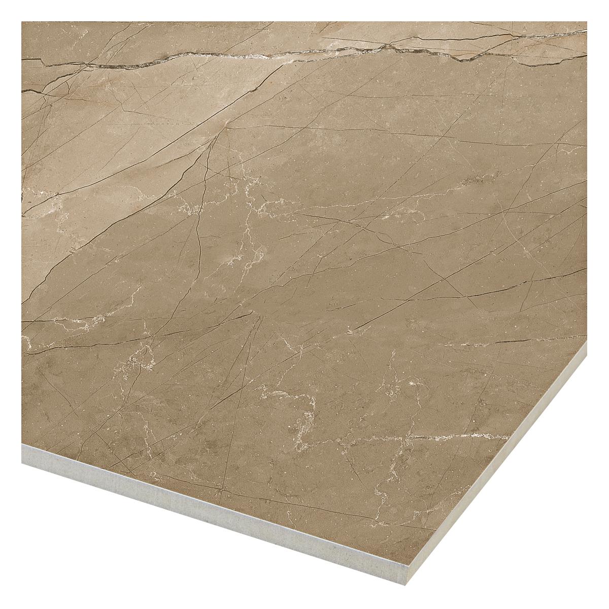 Porcelanato Armani Marrón Brillante - 60X60 cm - 1.44 m2