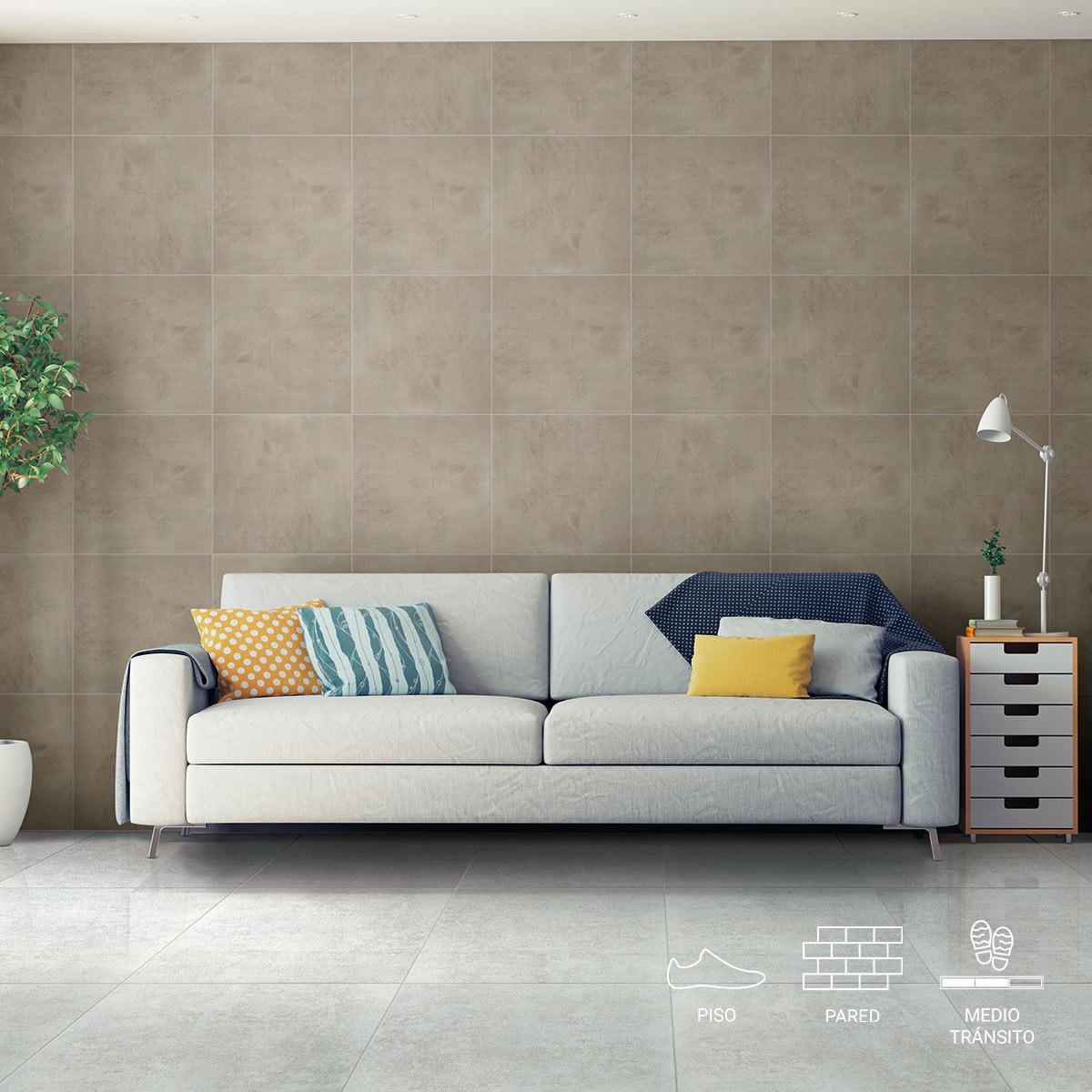 Piso Beton II Cemento Gris BR - 60 x 60 cm - 1.80 m2