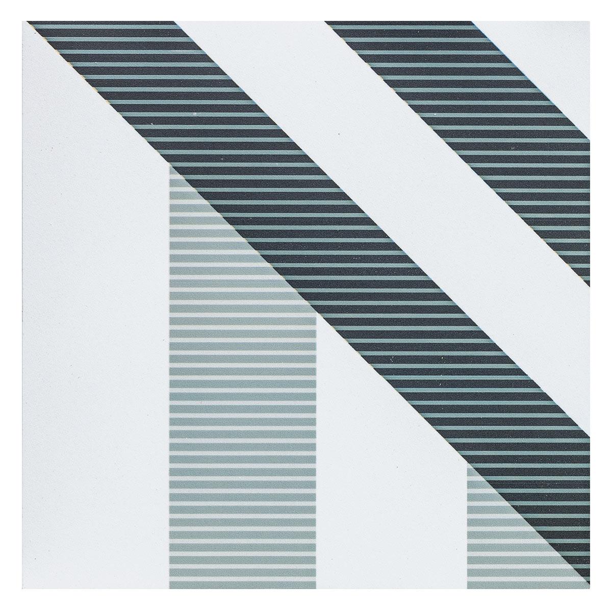 Mosaico Lineal Negro Mate - 15X15 cm - 4 pzas