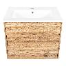 Mueble De Baño Golden Bath Sahara Color Castaño 66 X 50 X 47 Cm. Inc.Lavat C/Reb