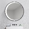 Espejo Eclipse 80 Con Luz Led - Negro